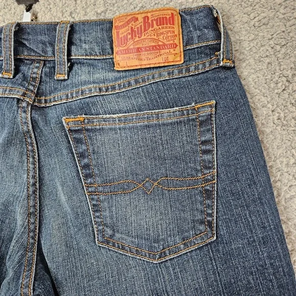 Lucky Brand Women's Jeans Dungarees Gene Montesano Mid-Rise Flare 6/28 - Picture 3 of 10